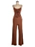 ShoSho Solid Brown Tan Jumpsuit Size M - photo 1