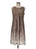 Perceptions Stars Brown Casual Dress Size M - photo 1