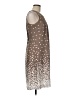 Perceptions Stars Brown Casual Dress Size M - photo 4