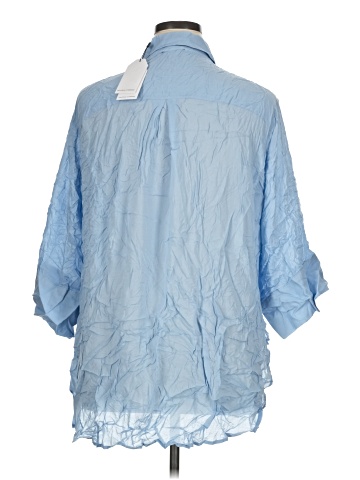 Universal Standard 3/4 Sleeve Button-Down Shirt (view 2)