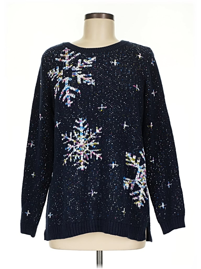 Pre-owned Jjill Pullover Sweater In Blue