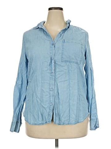 CALVIN KLEIN JEANS Long Sleeve Button-Down Shirt (view 1)