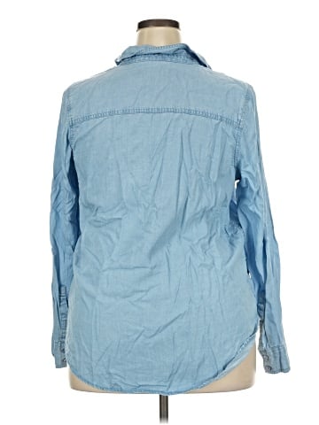 CALVIN KLEIN JEANS Long Sleeve Button-Down Shirt (view 2)
