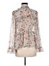 Sundance 100% Polyester Floral Ivory Long Sleeve Blouse Size M - photo 2