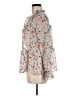 Sundance 100% Polyester Floral Ivory Long Sleeve Blouse Size M - photo 5