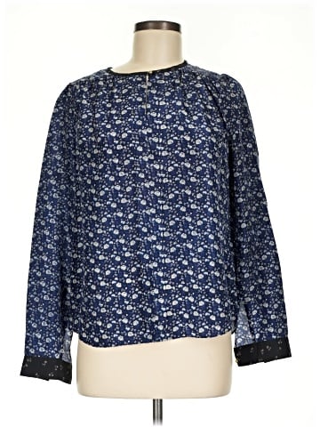 Noa Noa Long Sleeve Silk Top (view 1)