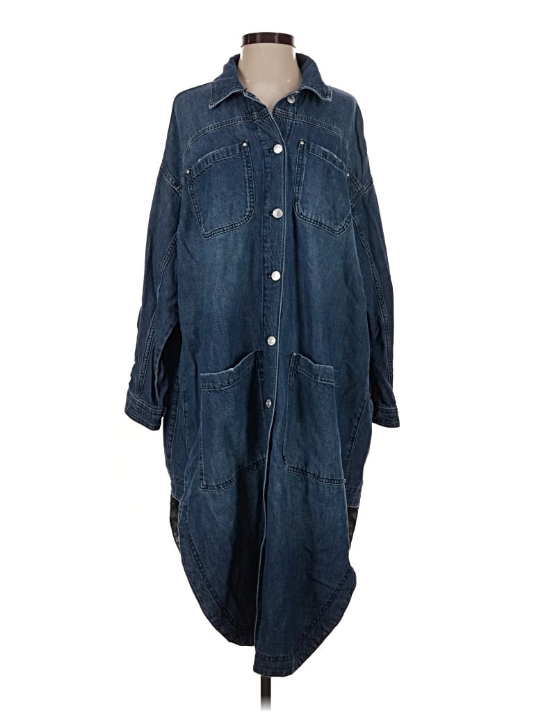 Pre-owned Pilcro Casual Dress In Blue