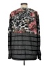 A.gain Animal Print Gray Pullover Sweater Size L - photo 2