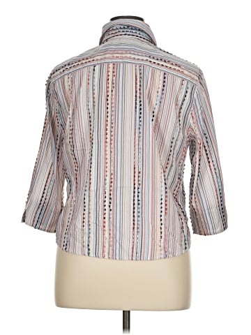 Alfred Dunner 3/4 Sleeve Button-Down Shirt (view 2)