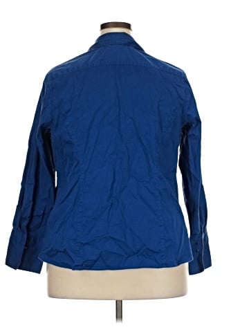 Lane Bryant 3/4 Sleeve Button-Down Shirt (view 2)