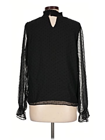 Aqua Long Sleeve Blouse (view 2)