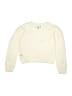 Iz Byer 100% Acrylic Floral Ivory Pullover Sweater Size L (kids) - photo 2