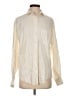 Faconnable Houndstooth Ivory Long Sleeve Button-Down Shirt Size S - photo 1