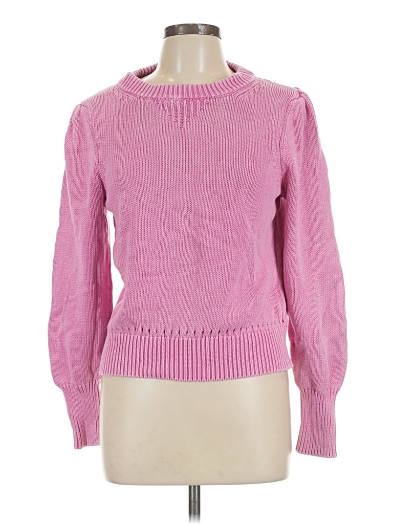 Pre-owned Scoop Pullover Sweater In Pink