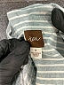 Tea 100% Cotton Stripes Silver Short Sleeve Button-Down Shirt Size 8 - photo 3
