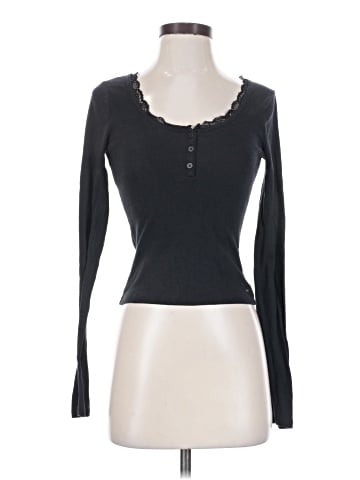 Hollister Long Sleeve Henley (view 1)