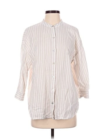 Eileen Fisher 3/4 Sleeve Button-Down Shirt (view 1)