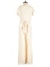 Gal Meets Glam 100% Polyester Solid Ivory Jumpsuit Size 4 - photo 2