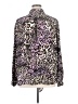 Peter Nygard 100% Polyester Animal Print Purple Long Sleeve Blouse Size XL - photo 2