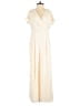 Gal Meets Glam 100% Polyester Solid Ivory Jumpsuit Size 4 - photo 1
