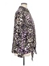 Peter Nygard 100% Polyester Animal Print Purple Long Sleeve Blouse Size XL - photo 4