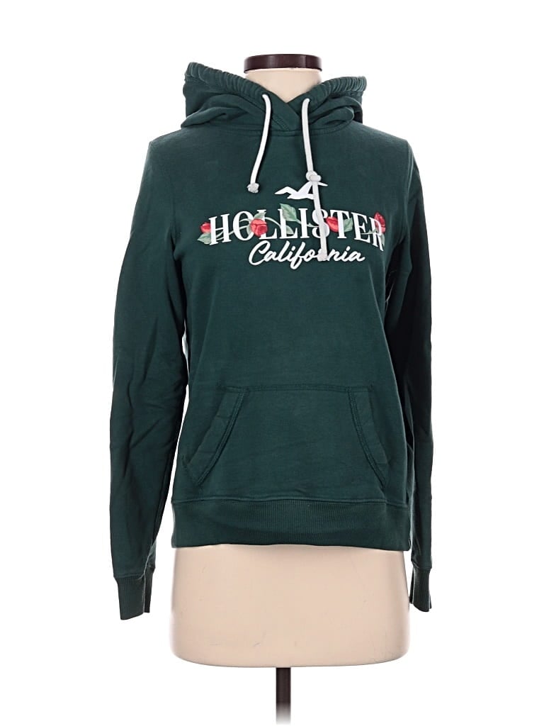 Pre-owned Hollister Sweatshirt In Green