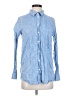 Gap 100% Linen Blue Long Sleeve Button-Down Shirt Size S - photo 1
