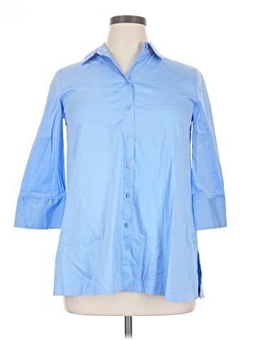Chico's 3/4 Sleeve Button-Down Shirt (view 1)