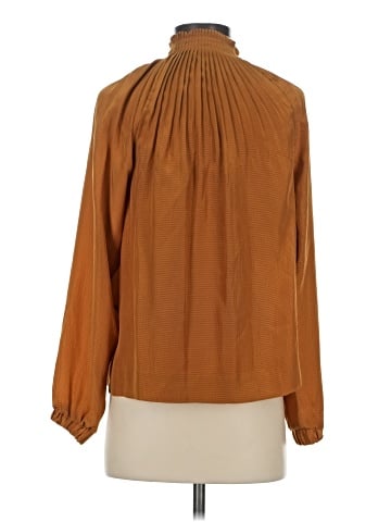 Marie Oliver Long Sleeve Silk Top (view 2)