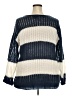 Extra Touch Stripes Blue Pullover Sweater Size 3X - photo 2