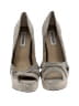 Steve Madden 100% Leather Gray Heels Size 9 - photo 2