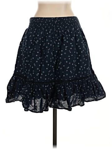 Madewell Smock-Waist Ruffle Mini Skirt in Bandana Flower (view 2)