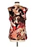 Susan Lawrence 100% Polyester Brown Sleeveless Blouse Size L - photo 2