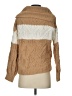 Francesca's Color Block Tan Pullover Sweater Size S - photo 2