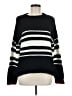 Sundry Stripes Black Wool Pullover Sweater Size Med (2) - photo 1