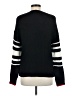 Sundry Stripes Black Wool Pullover Sweater Size Med (2) - photo 2