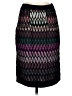 Missoni Chevron-herringbone Black Purple Wool Skirt Size EU (IT) 40 / US 4 - photo 1