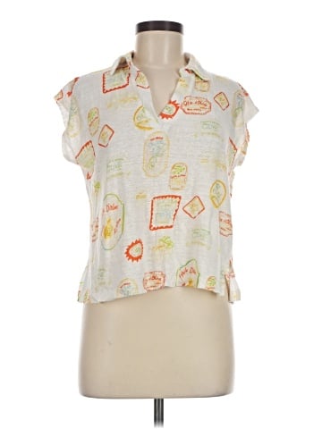 Cynthia Rowley Short Sleeve Blouse (view 1)