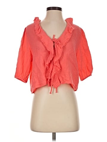DKNY Jeans Short Sleeve Blouse (view 1)