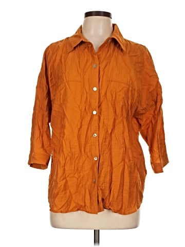 Soft Surroundings 3/4 Sleeve Button-Down Shirt (view 1)