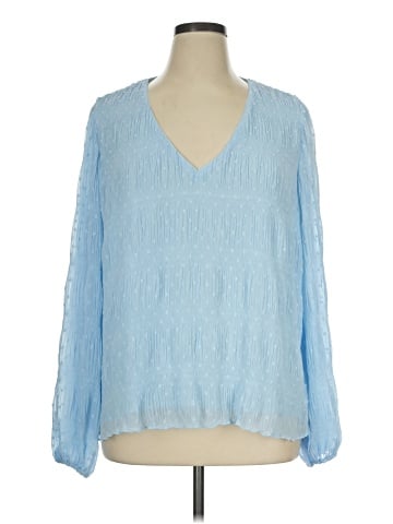 White House Black Market Long Sleeve Blouse (view 1)
