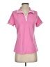 IZOD 100% Polyester Pink Short Sleeve Top Size S - photo 1