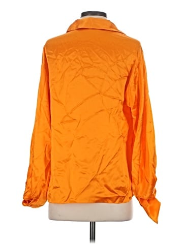 FRAME 3/4 Sleeve Silk Top (view 2)
