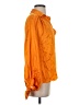 FRAME 100% Silk Orange 3/4 Sleeve Silk Top Size S - photo 4