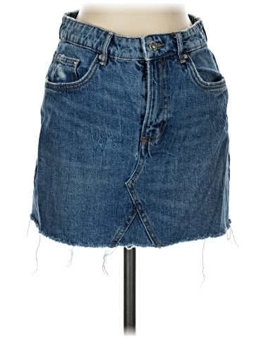 Zara TRF Denim Skirt (view 1)