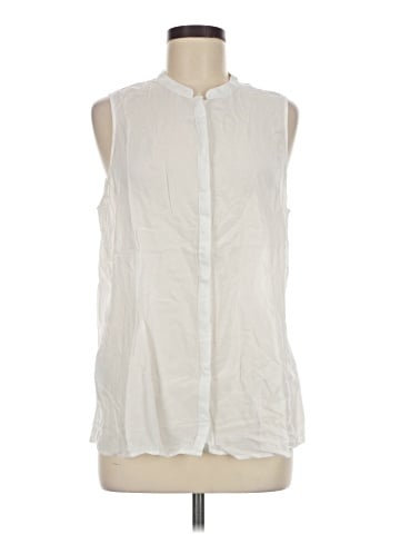 BCBGeneration Sleeveless Button-Down Shirt (view 1)