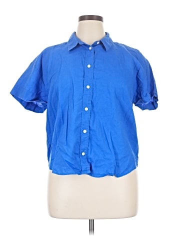 J.Crew Factory Store Short Sleeve Button-Down Shirt (view 1)