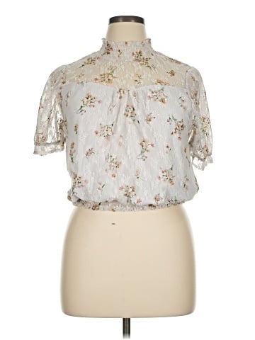 Eyeshadow Short Sleeve Blouse (view 1)