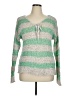 SONOMA life + style Stripes Green Pullover Sweater Size XL - photo 1