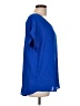 Pleione 100% Polyester Blue Short Sleeve Blouse Size L - photo 4